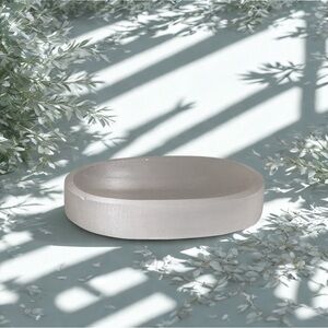 Satin Spar Charging Dish | Gypsum “Selenite” Bowl | Crystal Cleansing Plate